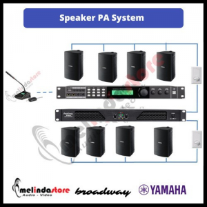 Paket Sound System Public Address Speaker Yamaha | 2 Zona 8 Speaker 